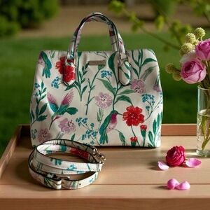 Kate Spade RARE Laural Way Hummingbird  & Floral Bag